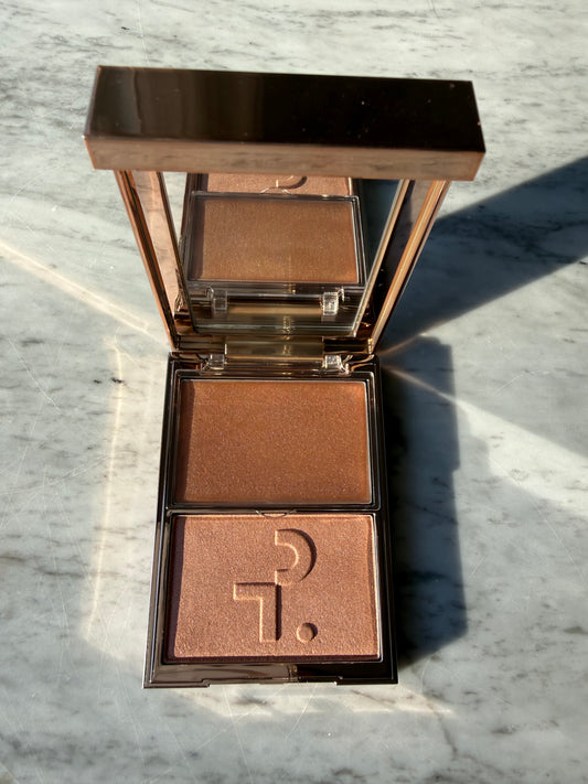 PATRICK TA Major Glow Creme & Powder Light Reflecting Translucent Highlighter Duo - DADDY