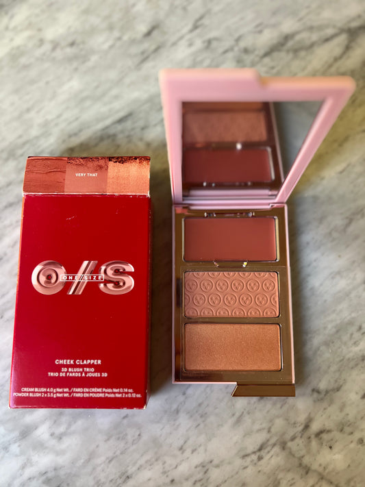 ONE/SIZE by Patrick Starrr
Cheek Clapper 3D Blush Trio Palette