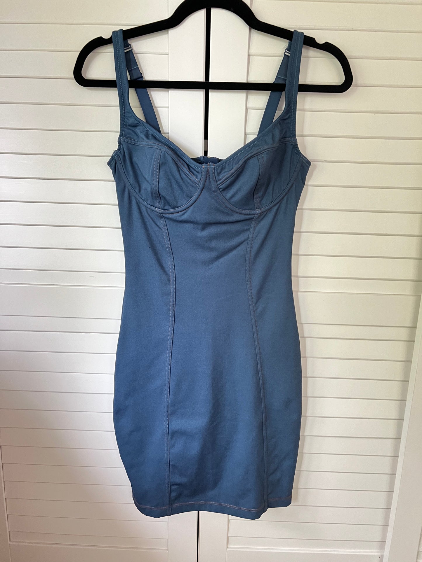 Popilush The Shapewear Dress Denim Bustier - Denim Blue - S