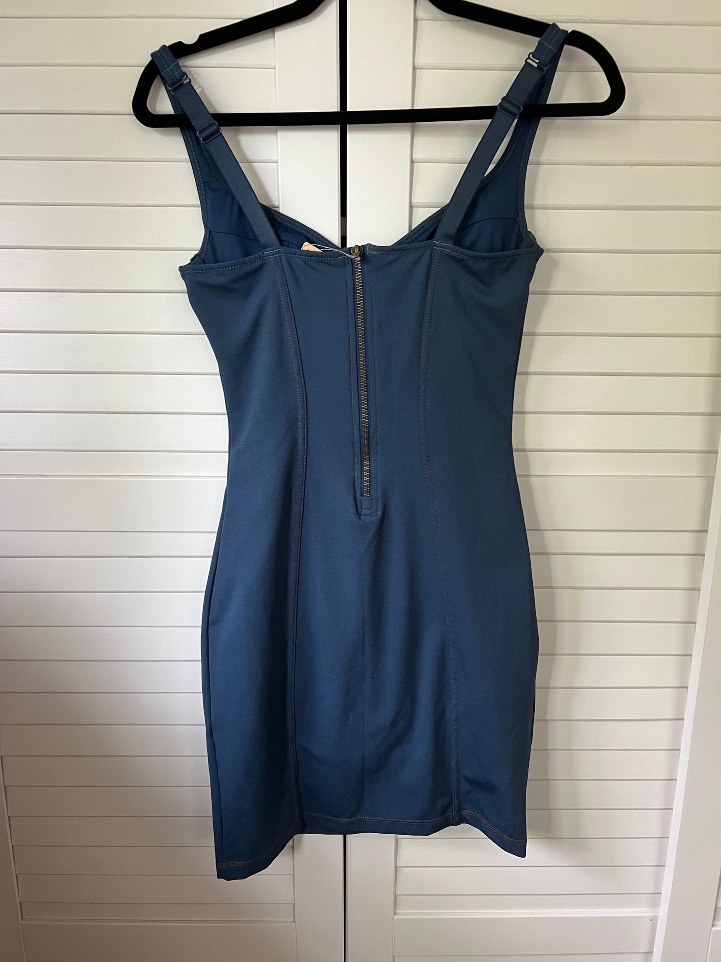 Popilush The Shapewear Dress Denim Bustier - Denim Blue - S