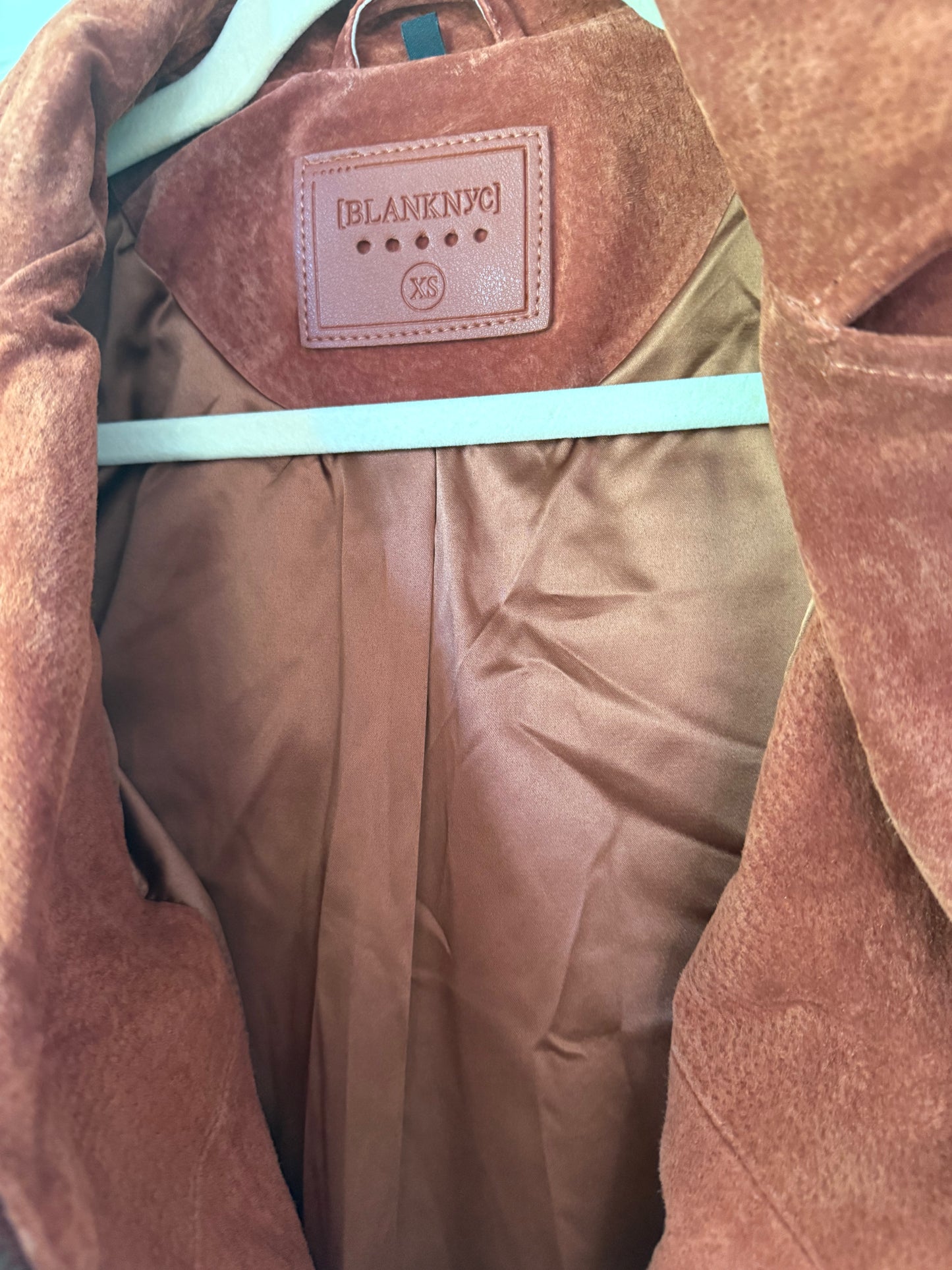 BLANKNYC Suede Leather Moto Jacket - Size XS
