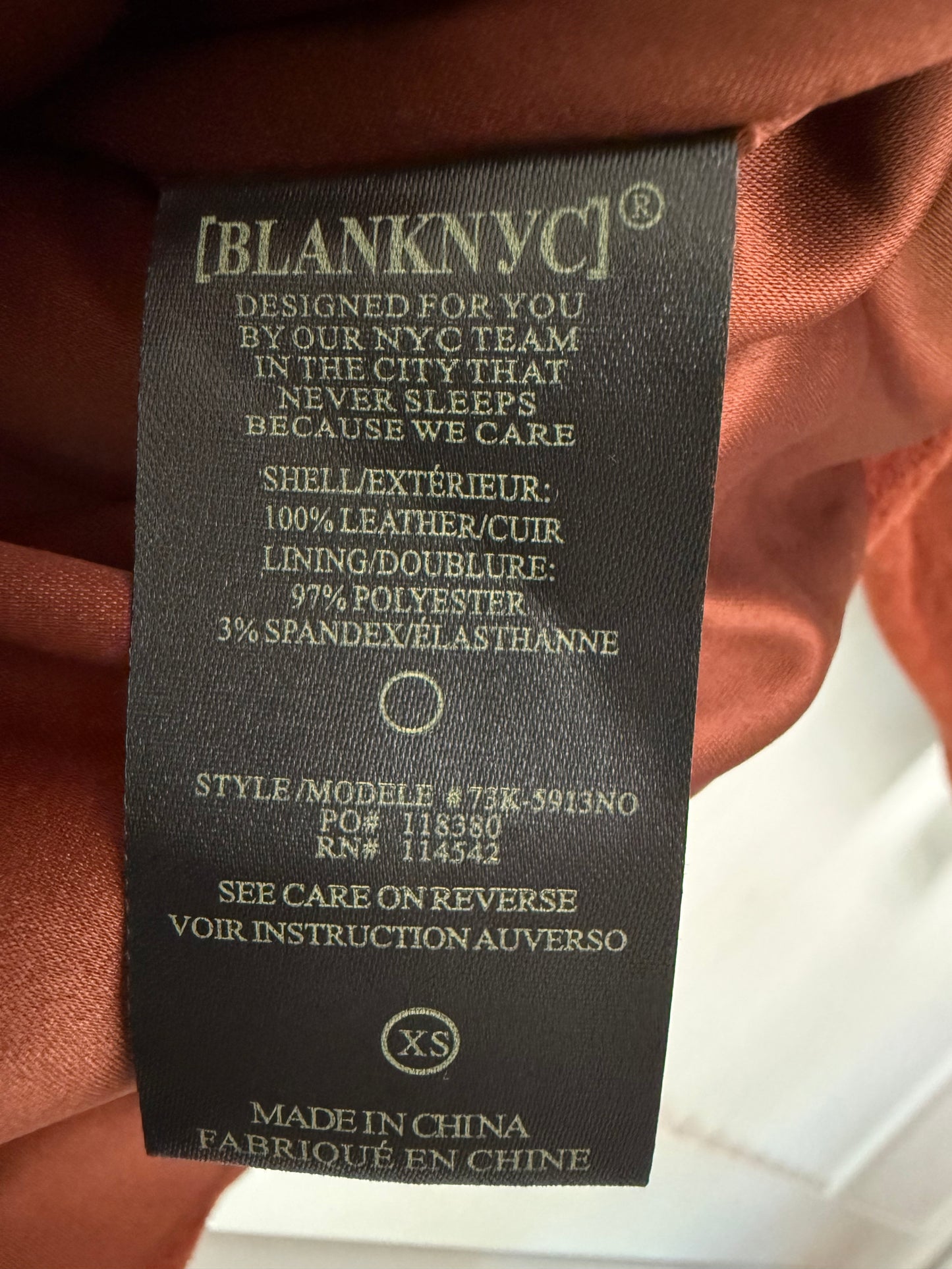 BLANKNYC Suede Leather Moto Jacket - Size XS