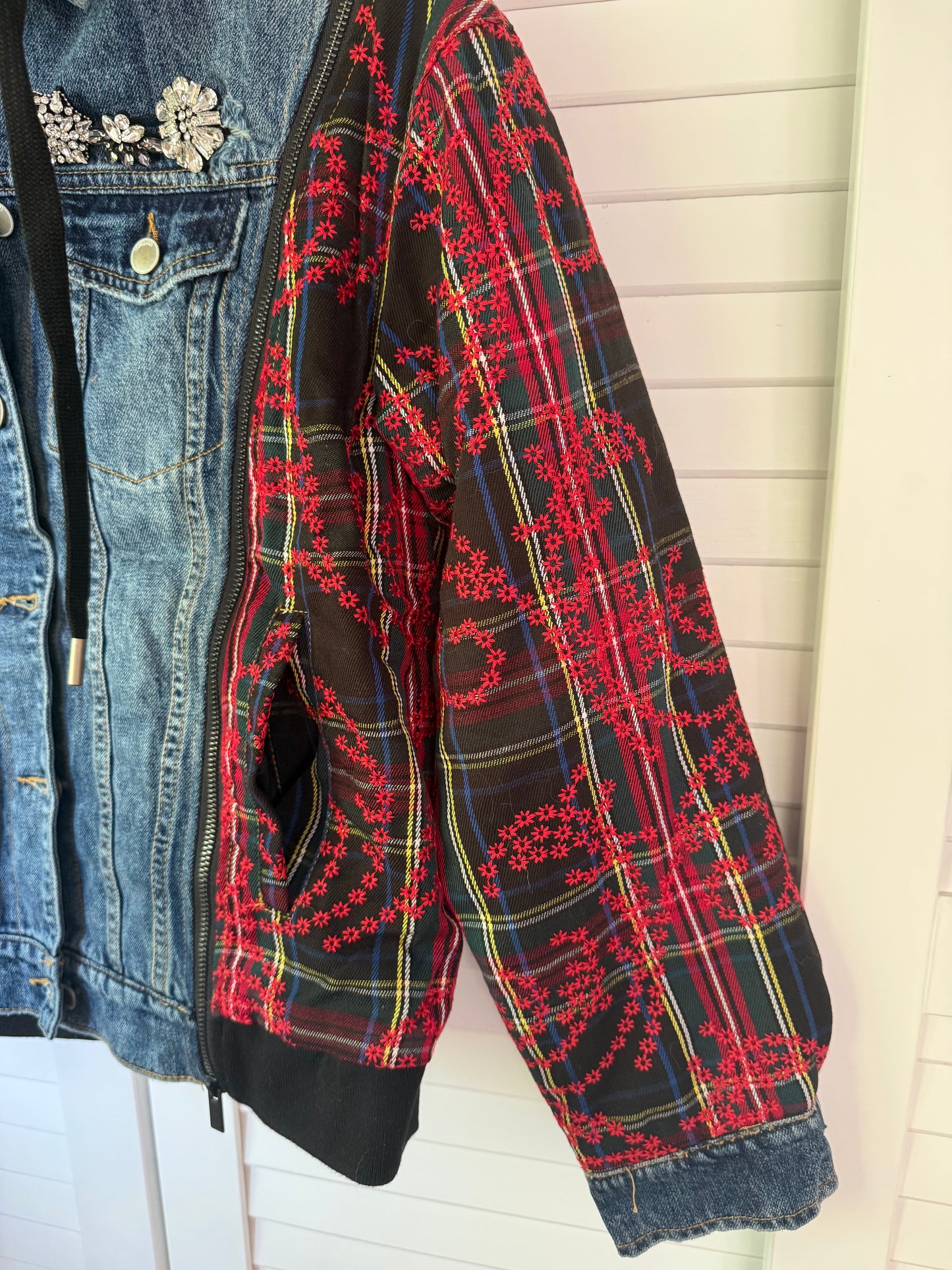 DESIGUAL Hybrid Denim Jacket - Size Small