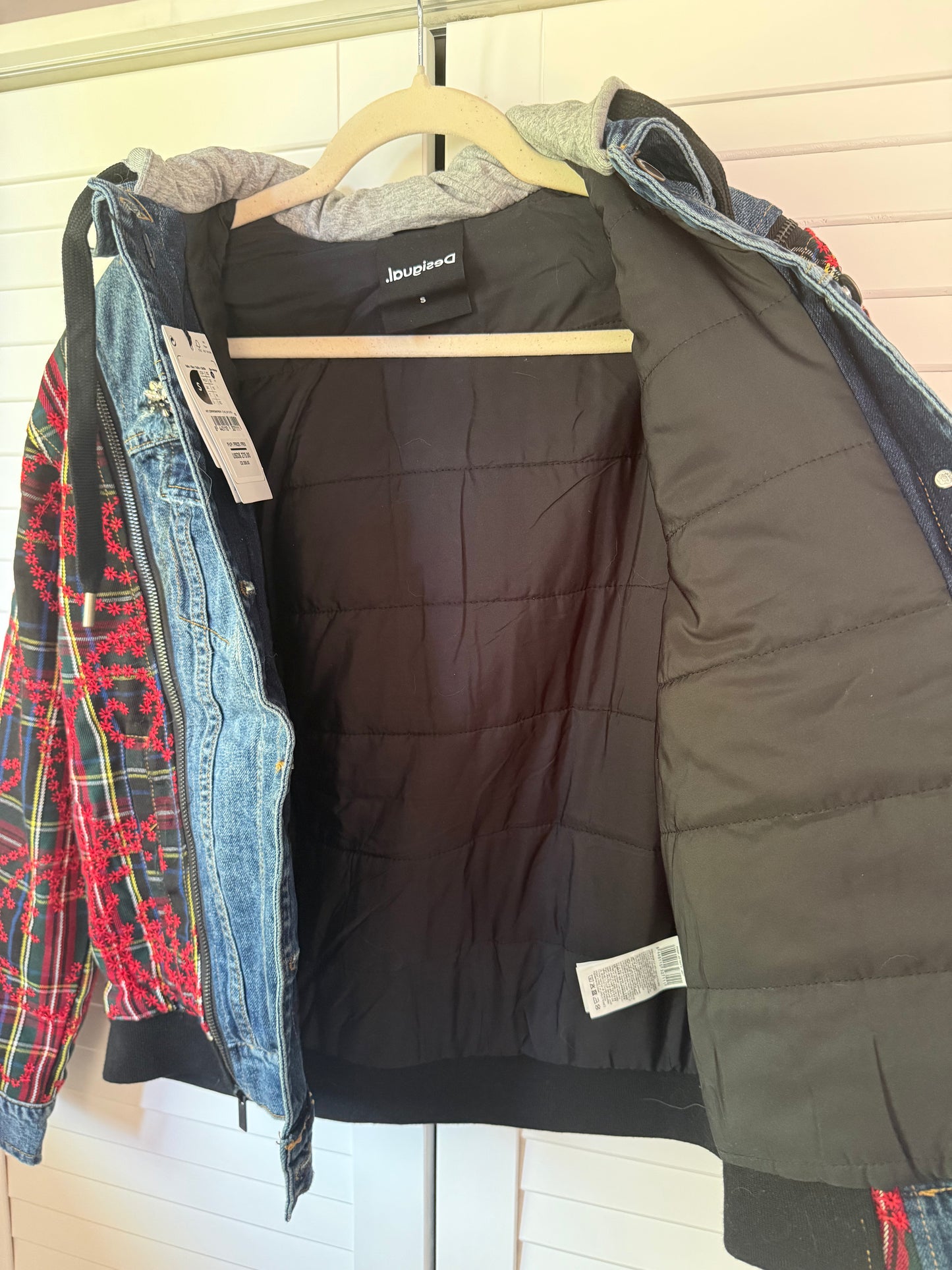 DESIGUAL Hybrid Denim Jacket - Size Small