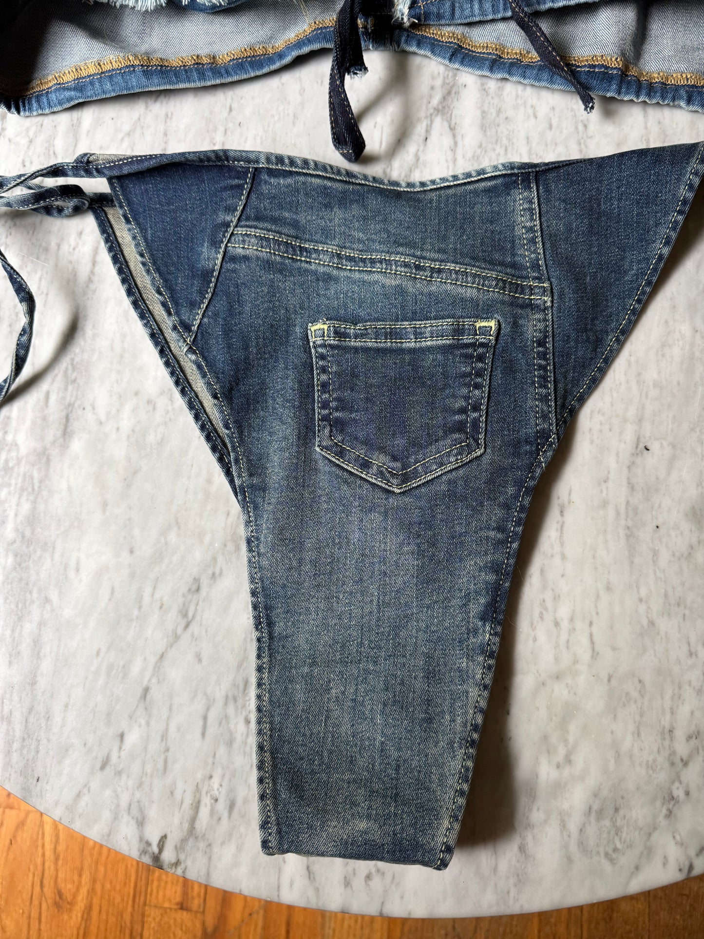 SKIMS Swim Denim Bikini Set - Size 2X