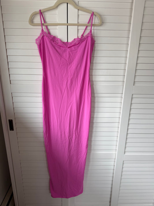 SKIMS Fits Everybody Lace Long Slip Dress - Size Large