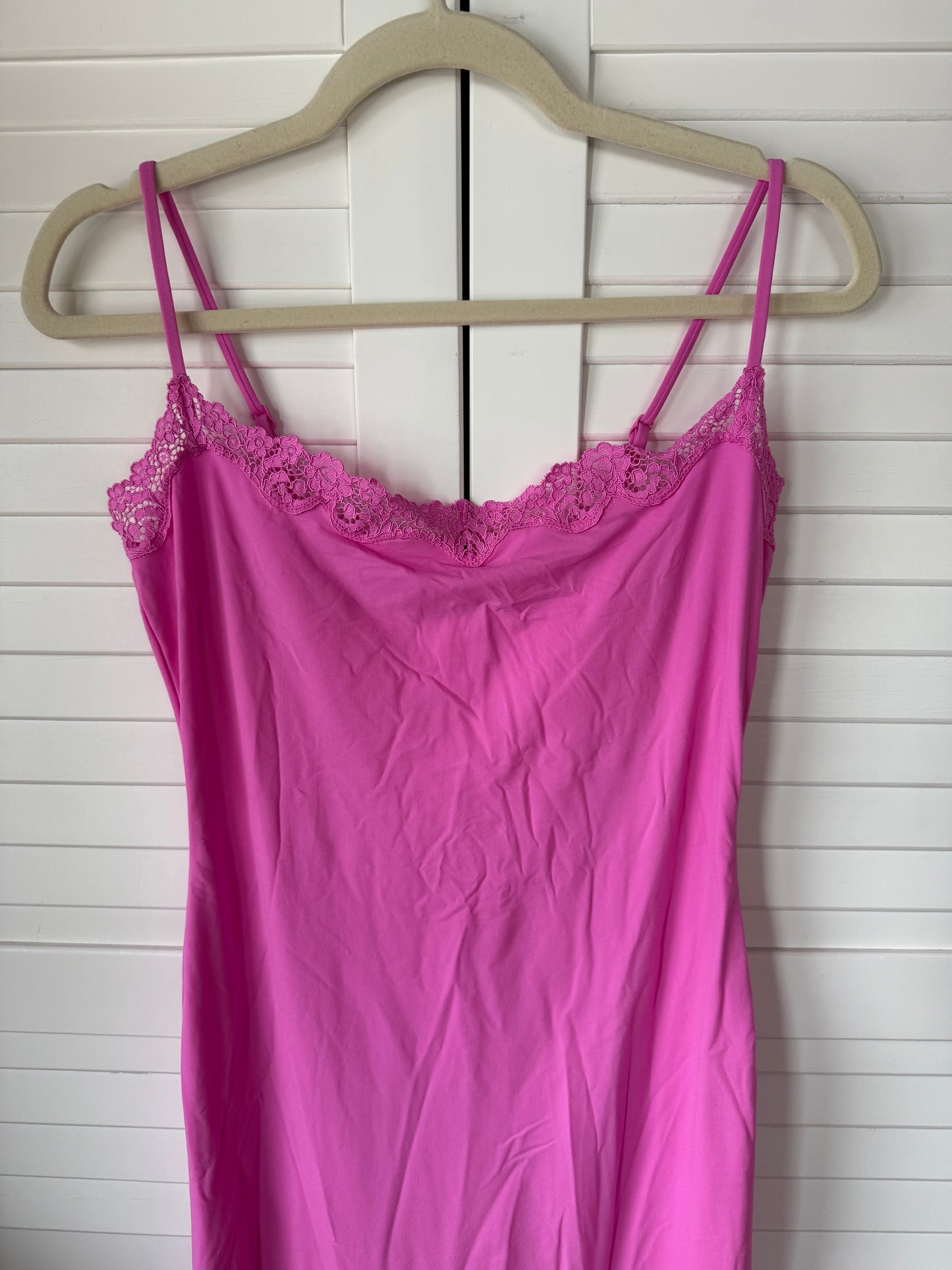 SKIMS Fits Everybody Lace Long Slip Dress - Size Large
