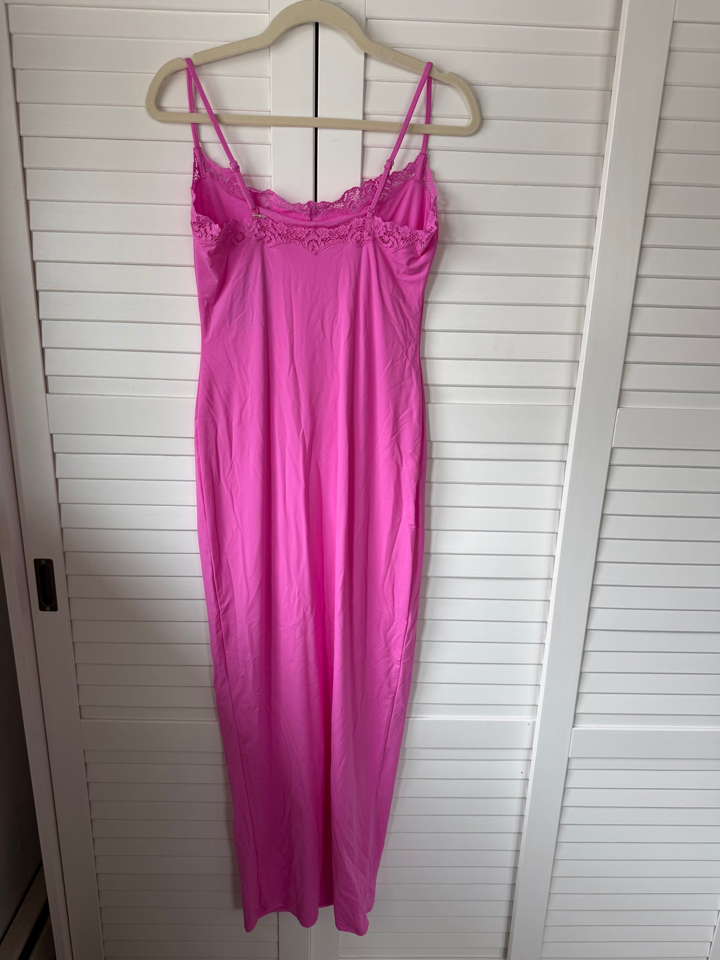 SKIMS Fits Everybody Lace Long Slip Dress - Size Large