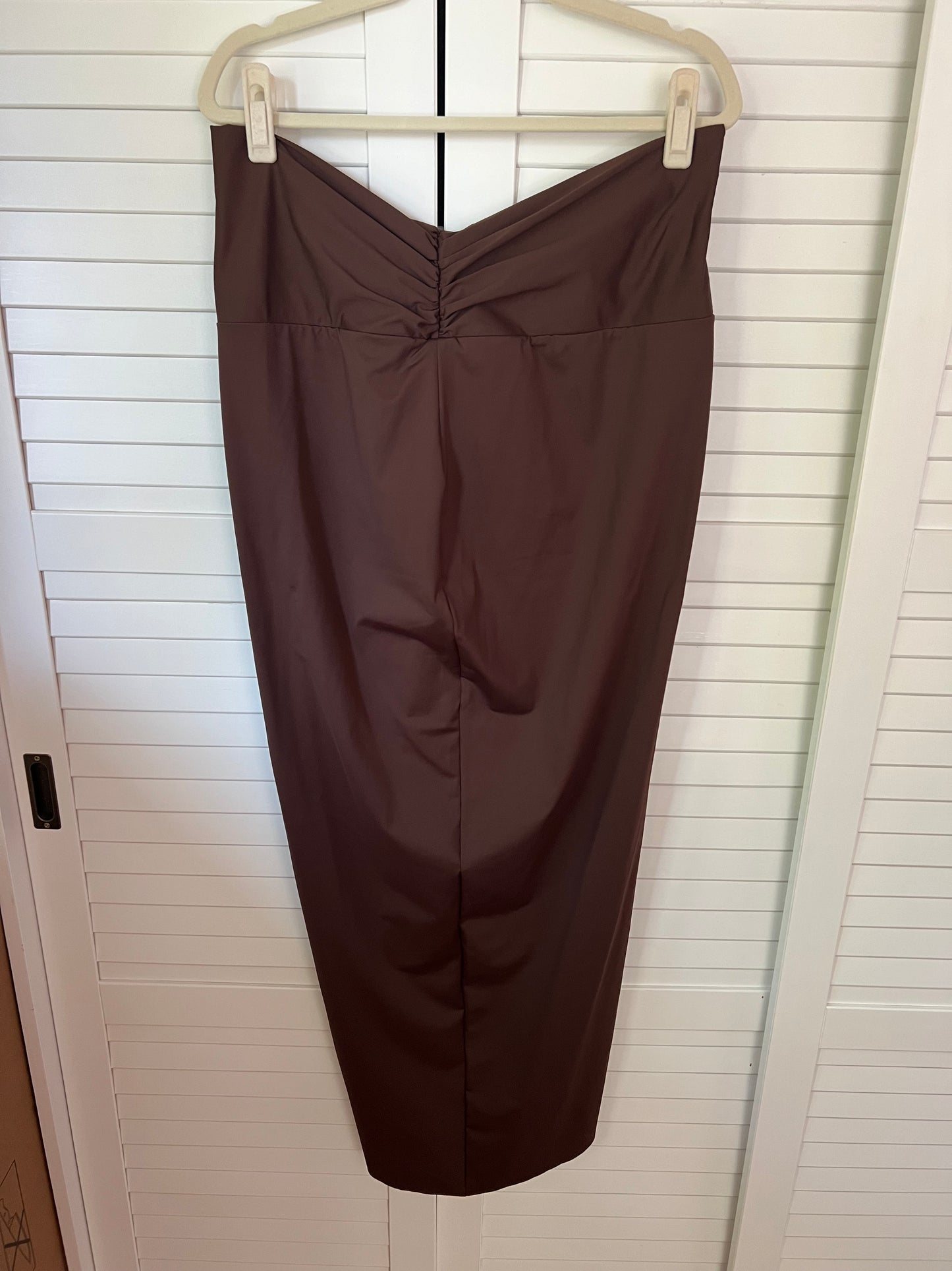 SKIMS Recycled Swim Sarong Skirt - Cocoa Brown - 2X