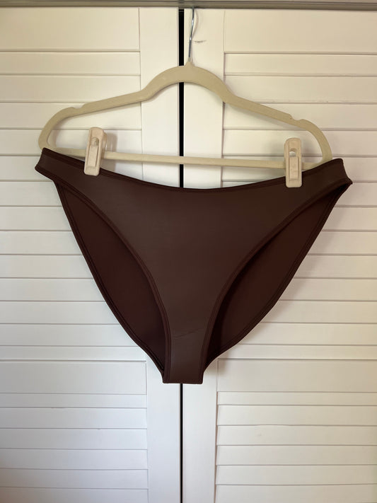 SKIMS Scuba Swim Bikini Bottom - Cocoa Brown - 2X