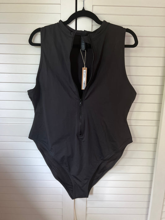 SKIMS Recycled Swim Sleeveless One Piece Bathing Suit - Onyx Black - 3X