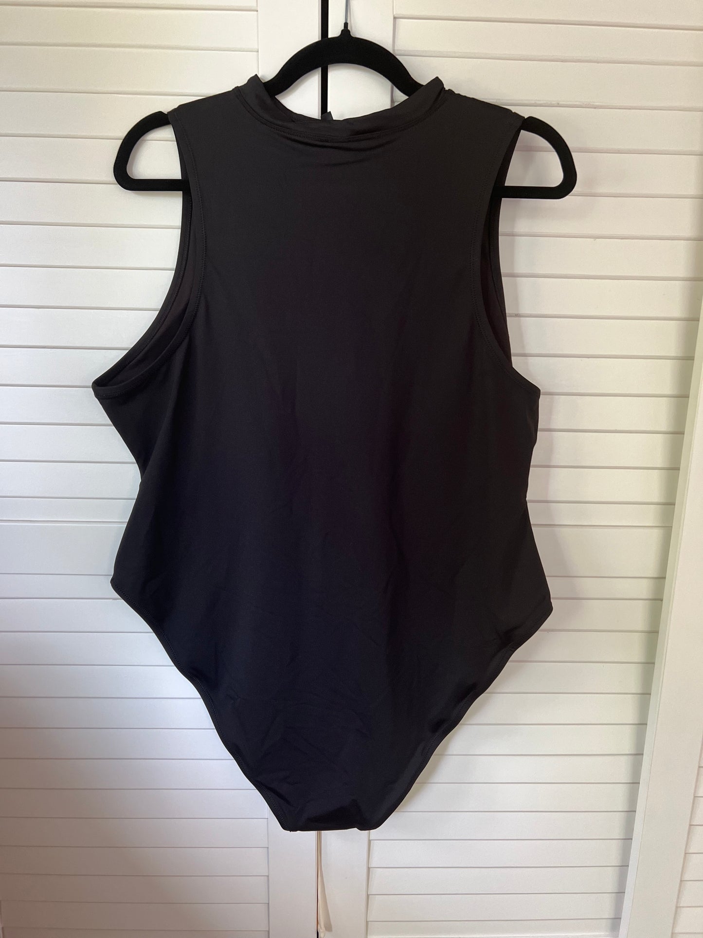 SKIMS Recycled Swim Sleeveless One Piece Bathing Suit - Onyx Black - 3X