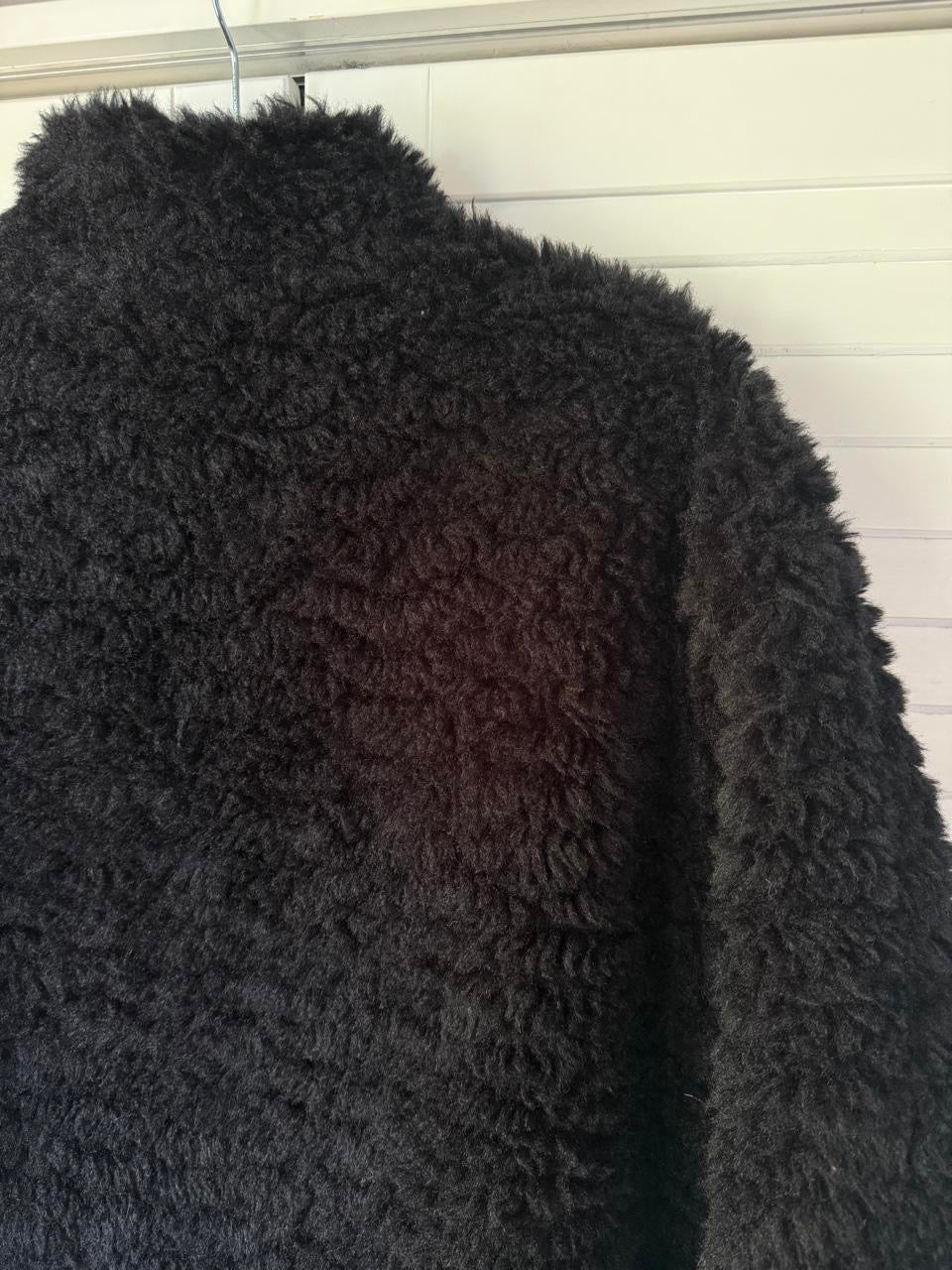 SKIMS Faux Fur Oversized Zip Up Mock Neck Jacket - Size Small