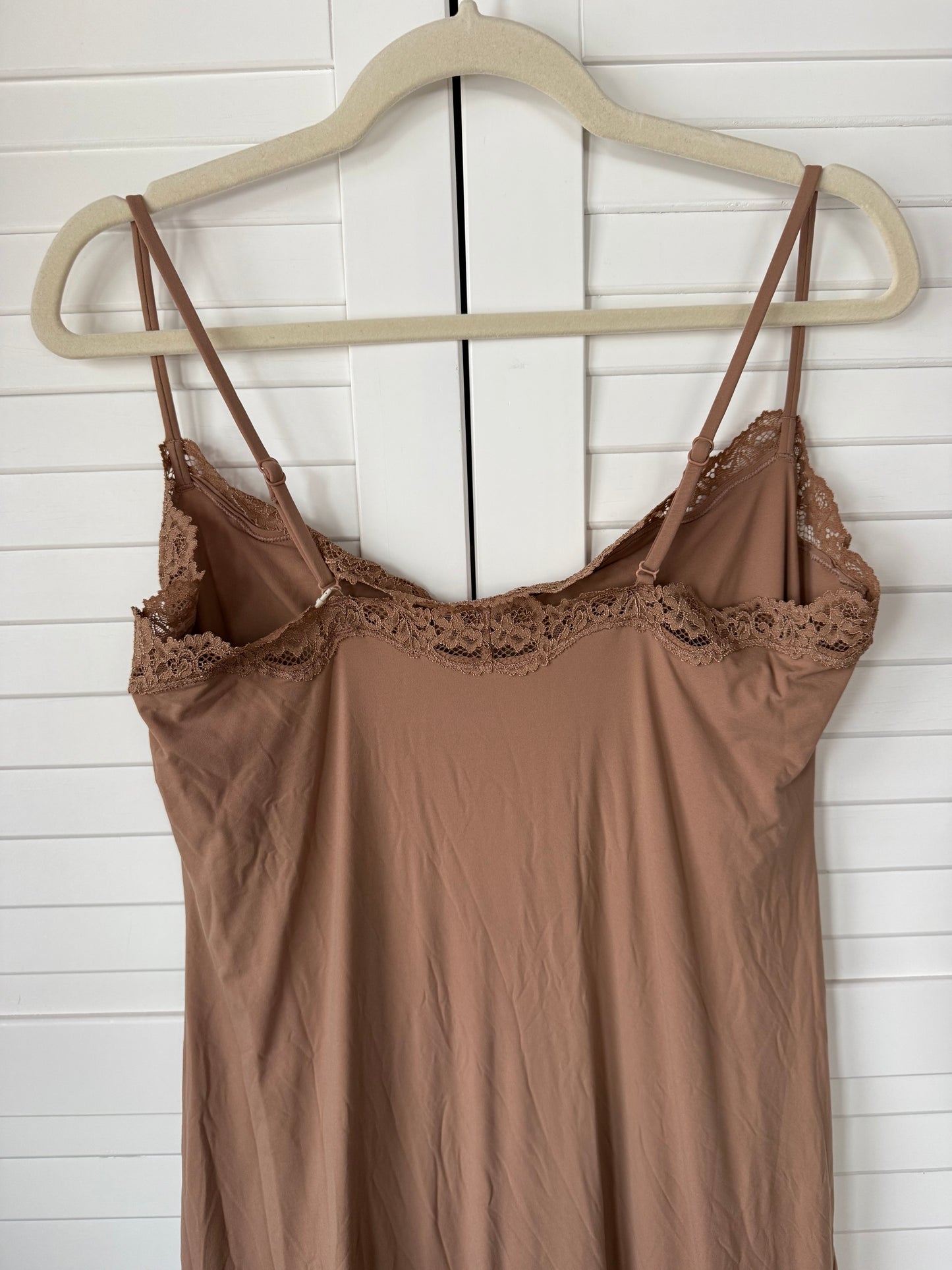 SKIMS Fits Everybody Lace Long Slip Dress - Size 2X