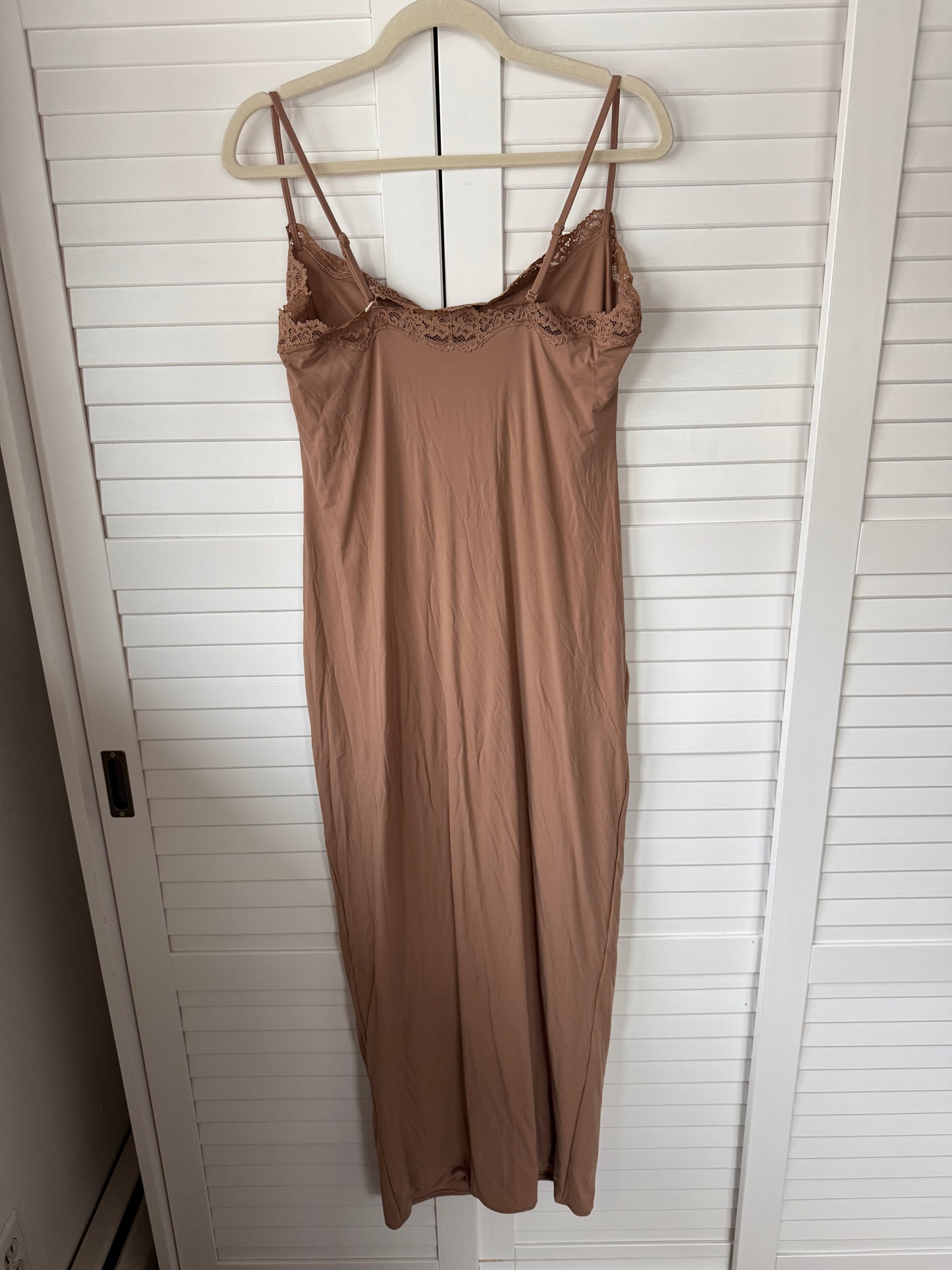 SKIMS Fits Everybody Lace Long Slip Dress - Size 2X