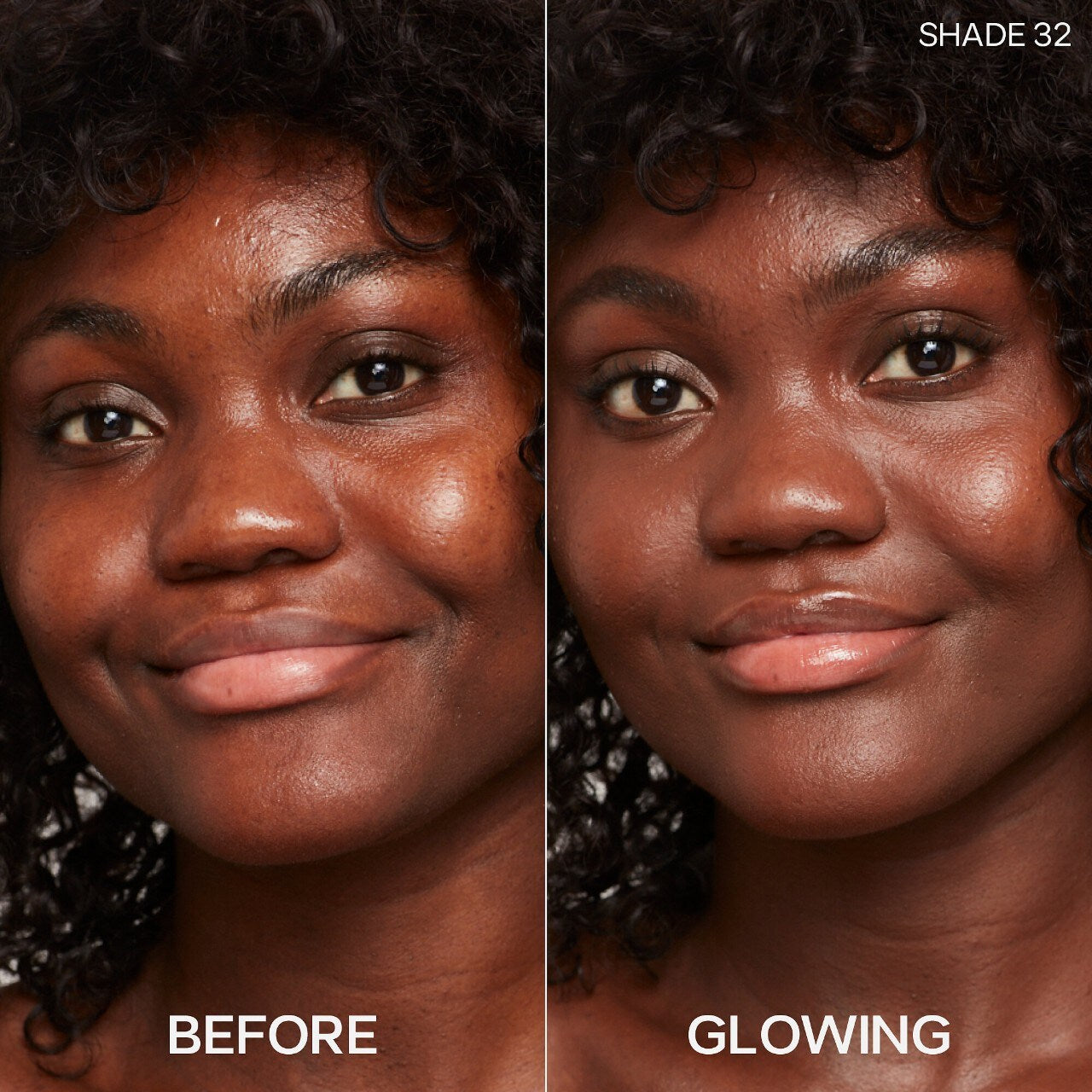 Glowy Super Skin Tint Foundation -  32 - deep skin tones with olive undertones - Saie