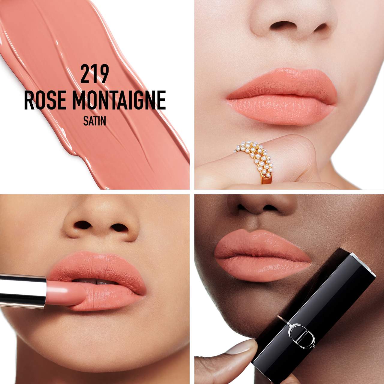 Rouge Dior Refillable Lipstick - Rose Montaigne - a peachy nude - Dior